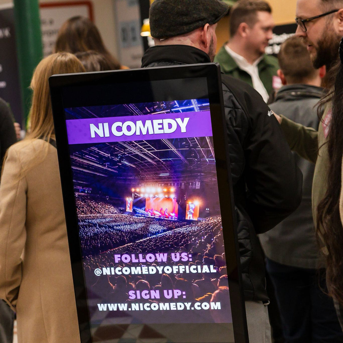 Advertise with our Digital Ad Walkers during Freshers Week in Belfast